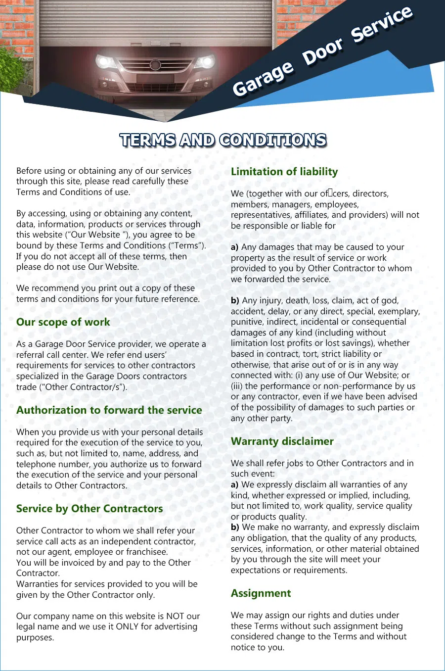 Eagle Garage Door Service Covina, CA 626-634-2101